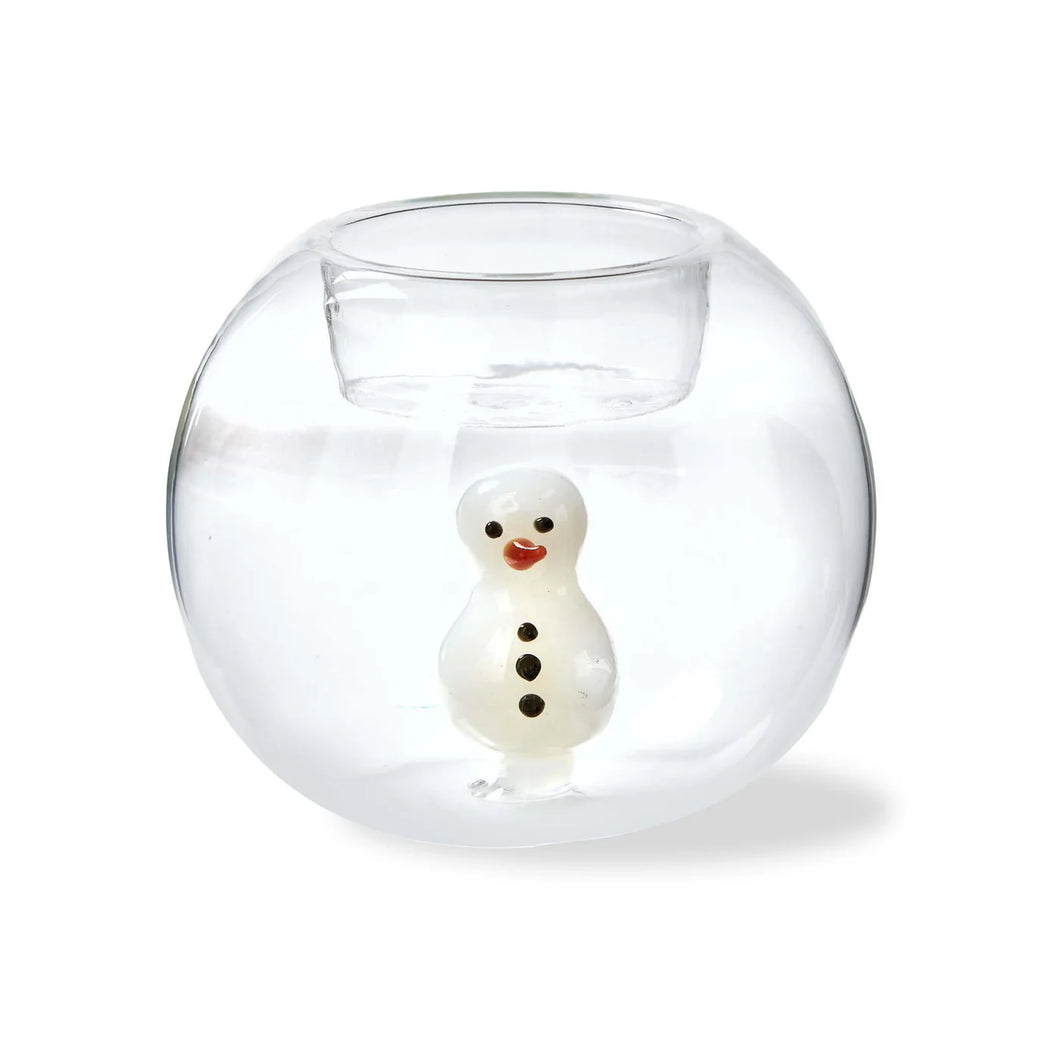 Snowman Globe Tealight holder