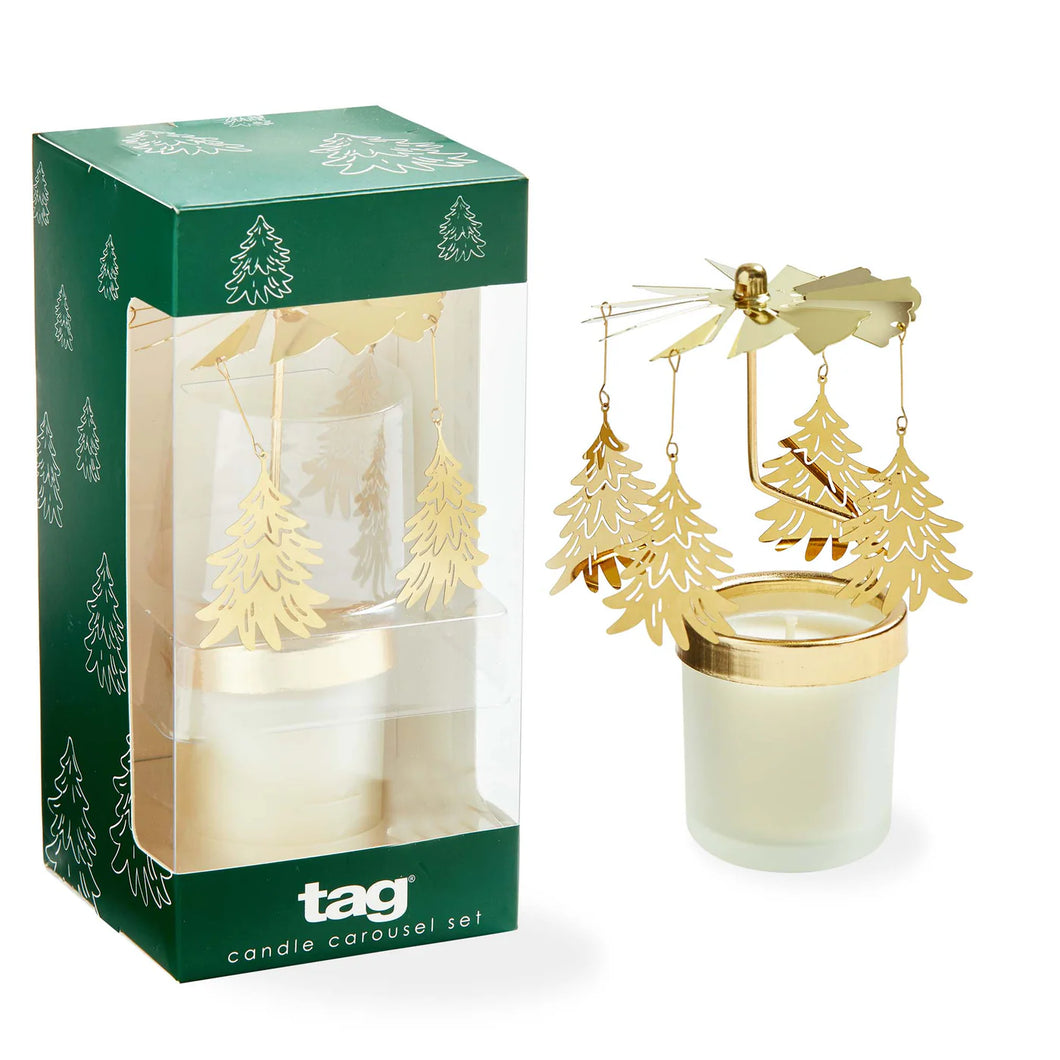 Winter Tree Scented Carousel Candle