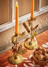 Oak Leaf & Acorn Taper Holder