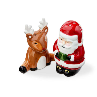 SANTA & REINDEER S&P S/2