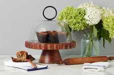 Glass Dome, Black Ring Handle, Large