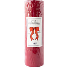 12 Inch Red Flocked Ribbon