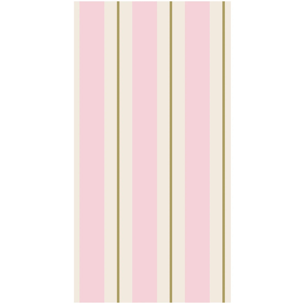 Pink And Gold Awning Stripe Napkin