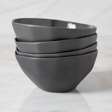 Tam Stoneware Dessert Bowl, Slate