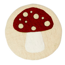 Wool Trivet-Mushroom