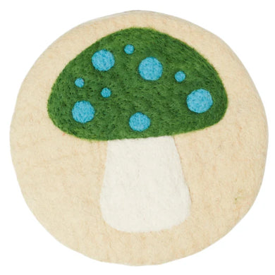 Wool Trivet-Mushroom