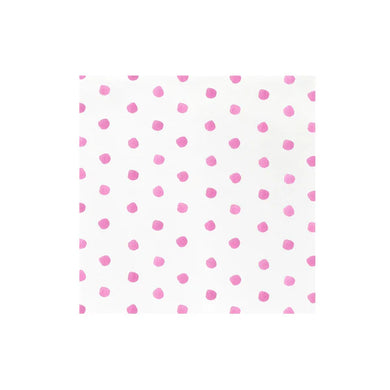 Papersoft Napkins Dot Pink Dinner Napkins