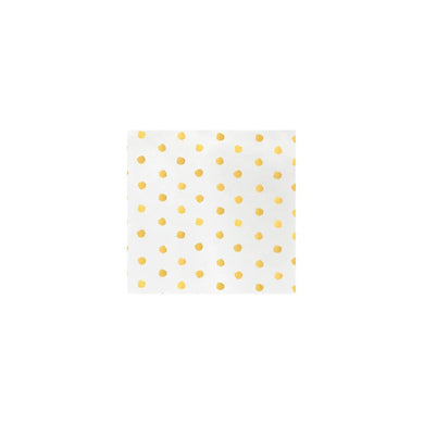 Papersoft Napkins Yellow Dot Cocktail