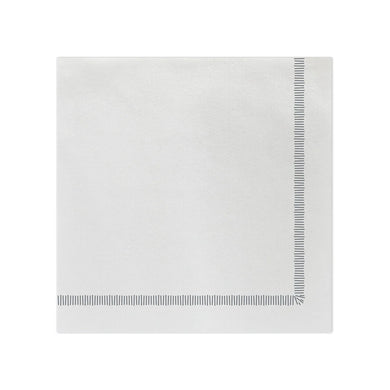 Papersoft Napkins Fringe Gray Dinner Napkins (Pack of 20)