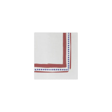 Campagna Red/Blue Cocktail Napkin