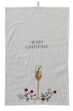 Tea Towel with Holiday Saying