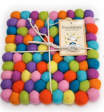 Shiny Happy Eco Trivet - Rainbow