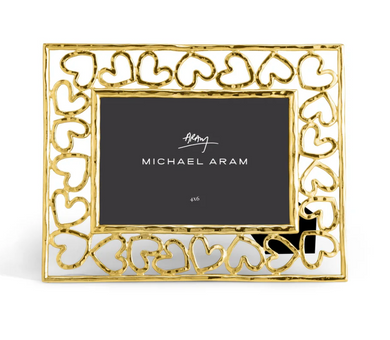 HEART PHOTO FRAME GOLD 4X6