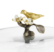 Lovebirds cake stand with dome