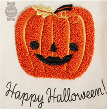 Happy Halloween Embellished Dishtowel