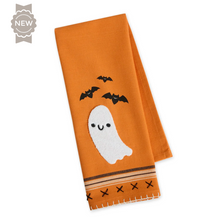 Spooky Friends Embellished Dishtowel