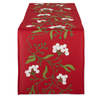 Mistlletoe Embroidered Table Runner - 14 x 70738215542151