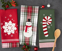 Candy Cane Embellished DishtowelDII