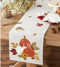 Pumpkin Harvest Embellished Table Runner - 14 x 70