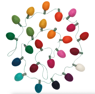 Spirits Bright Christmas Felt Garland