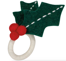 Winterberry Christmas Felt Napkin Ring