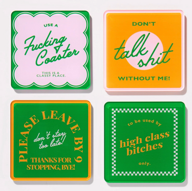Snarky Coasters-Green
