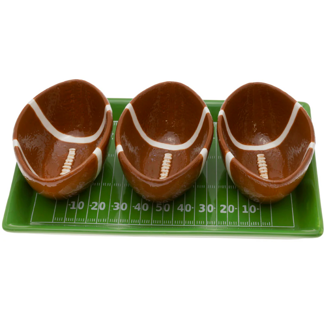 Football Fever Condiment Tray