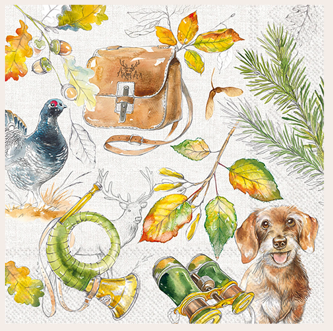 Hunting Cocktail Napkin