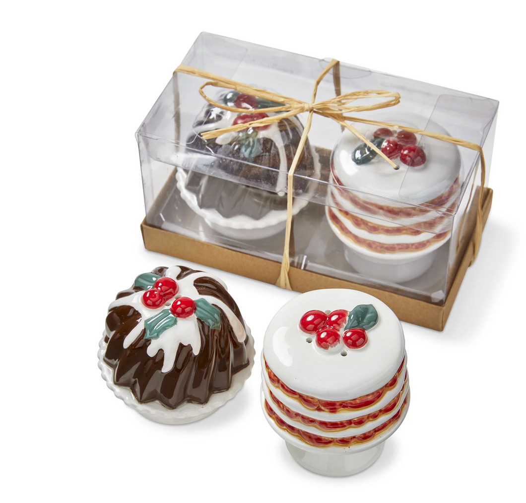 Sugar Plum Cakes Salt & Pepper Set Of 2