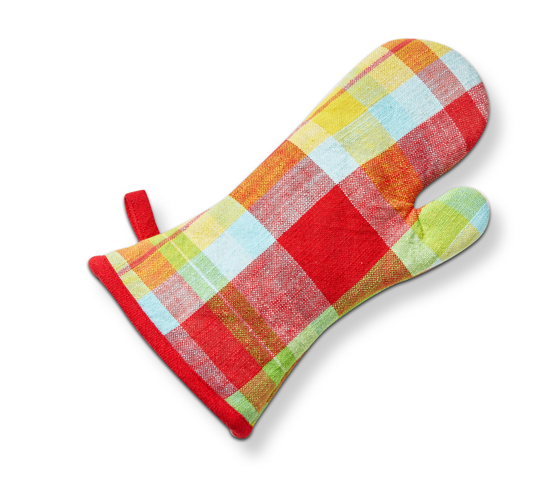 Fresh Pick Plaid Oven Mitt