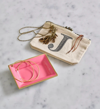 Gracie Enameled Landry Tray Pink
