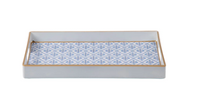 Marigold Lattice Enameled Rectangular Tray