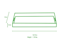 Garden Party Enameled Rectangular Tray
