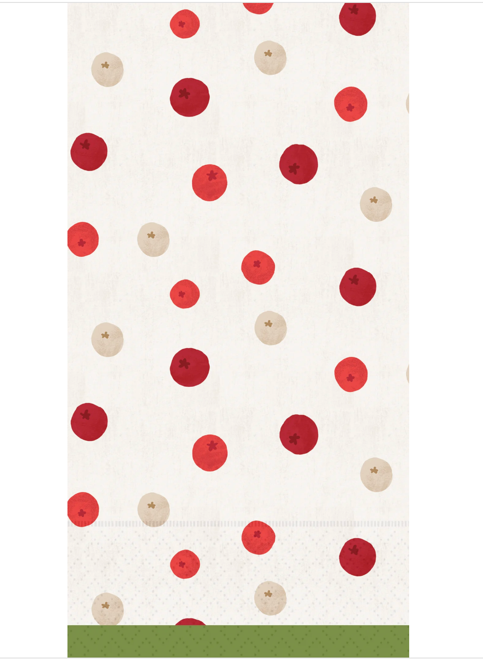 Winter Berry Dots Guest Towel