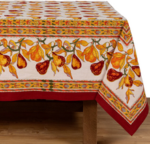 Orchard Pear  Tablecloth-Burgundy