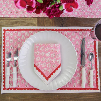 Pom Buti Pink Placemat