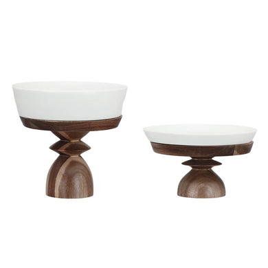 Acacia Wood Pedestals