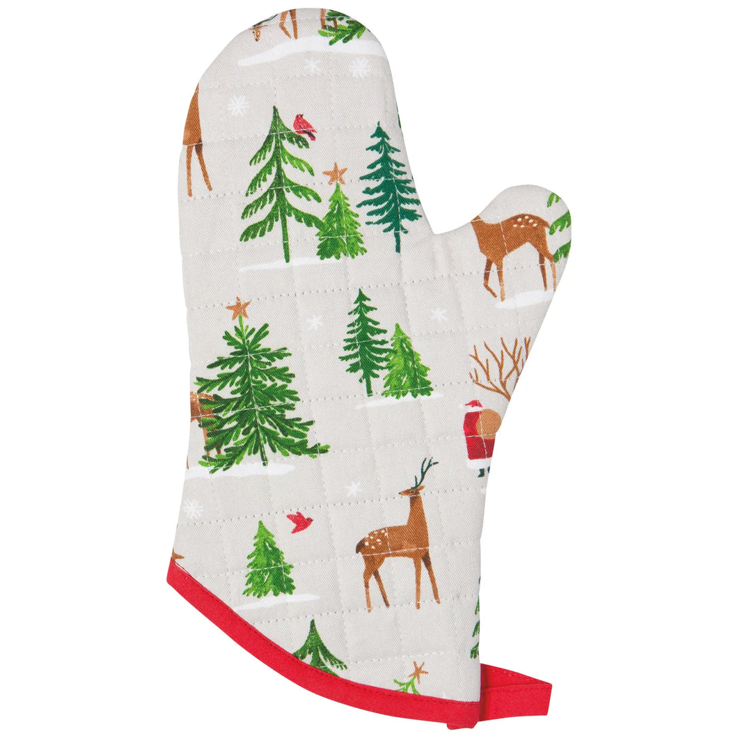 Santa's Reindeer Christmas Oven Mitt