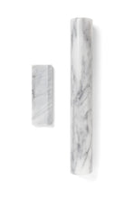 Marble French Rolling Pin with Base, White, 11"