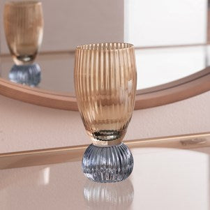 Venice Shot Glass-Amber & Blue