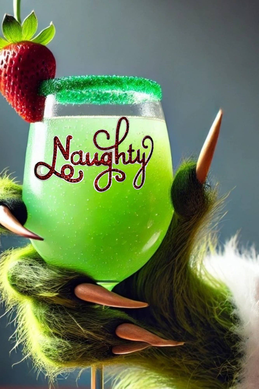 Naughty Stemmed Wine Glass