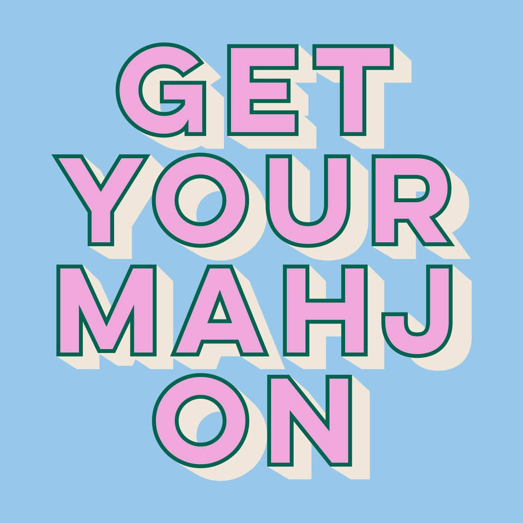 Mahjong Cocktail Funny Napkins | Get Your Mahj On - 20ct