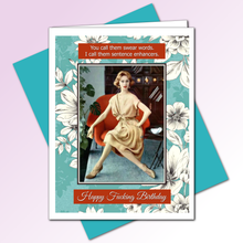 Swear Words Birthday Greeting Card