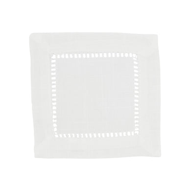Poly Hemstitched Cocktail Napkin