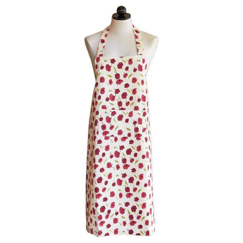 Poppies Red & Green Apron