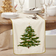 Embroidered Christmas Tree Runner