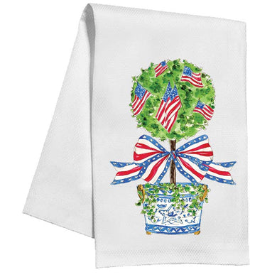Patriotic Topiary Towel