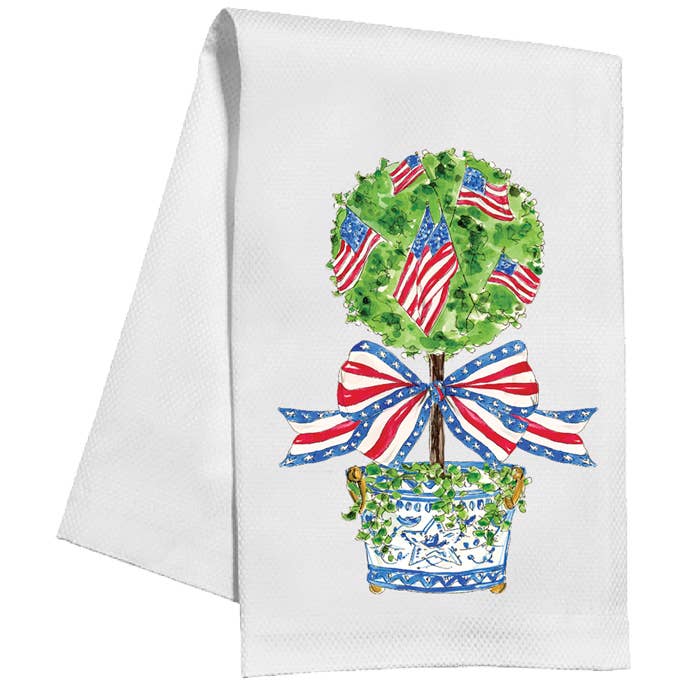 Patriotic Topiary Towel