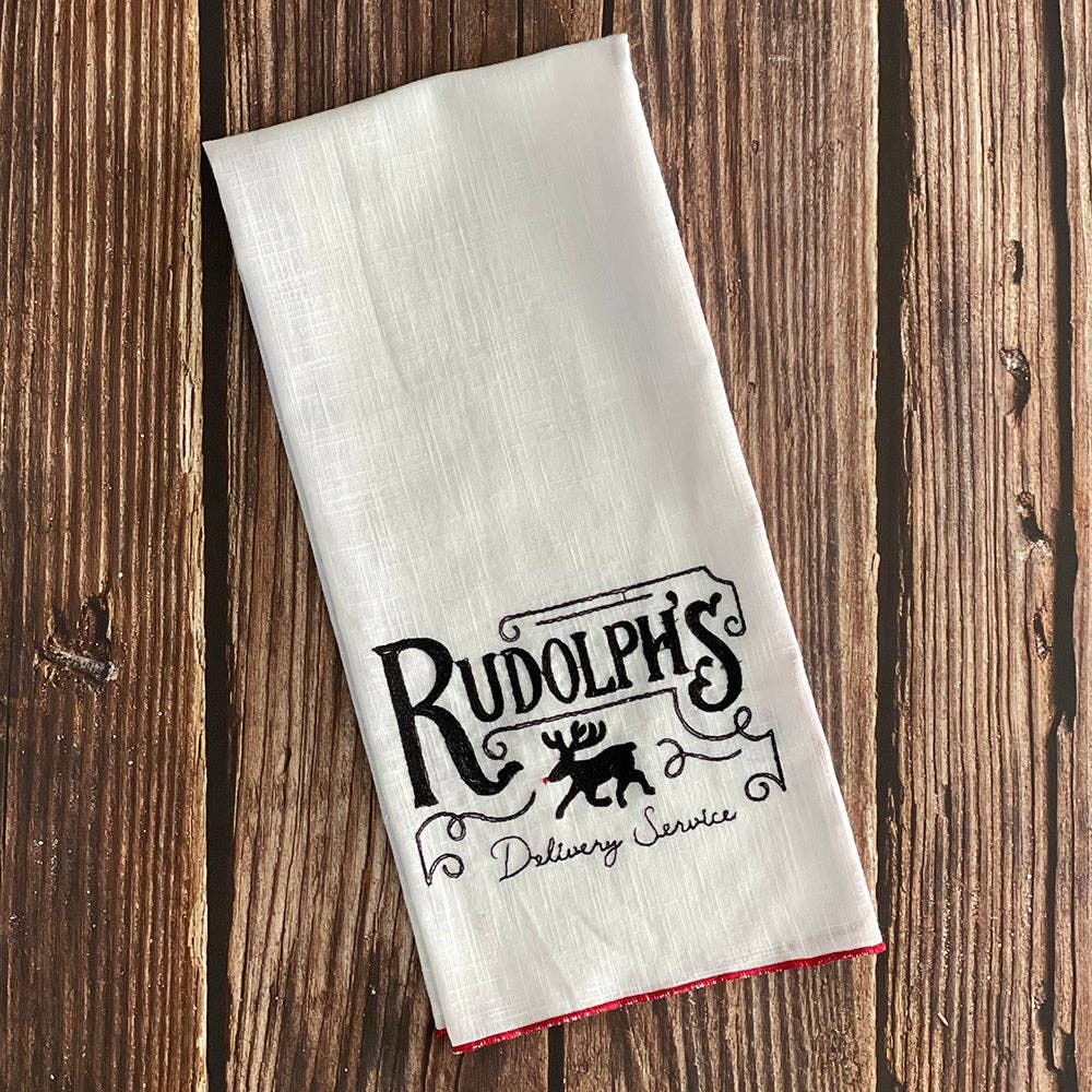 Rudolphs Delivery Embd. Kitchen Towel