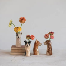 Dog Vase Stoneware